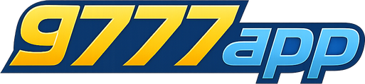 9777 app logo in deep purple gaming style